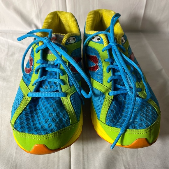 Newton Shoes - Newton Terra Momentum Running Blue Lime 00212 Women Training Sneakers Size 8.5